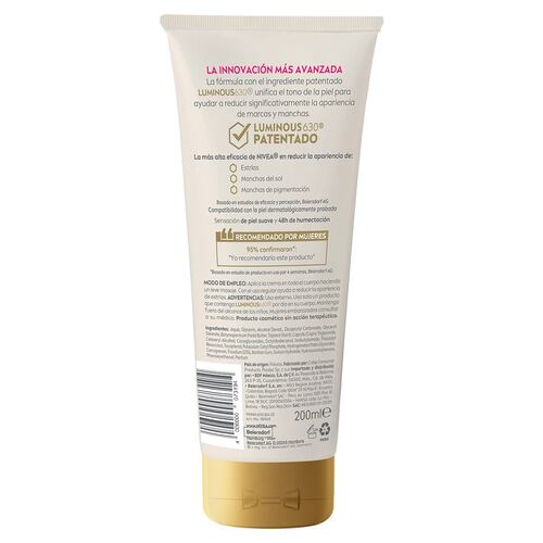 Crema Corporal Anti-Estrías Luminous 200ml