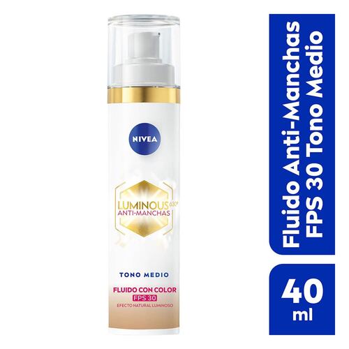Crema Fluido Anti-Manchas Tono Medio Nivea Luminous 40ml