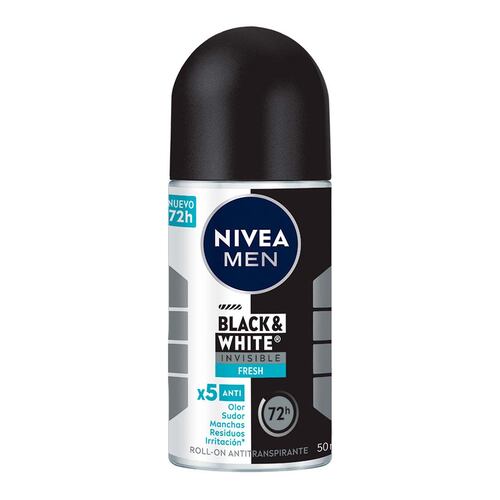 Desodorante Invisible para Hombre en Roll On 50ml Nivea