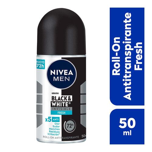 Desodorante Invisible para Hombre en Roll On 50ml Nivea