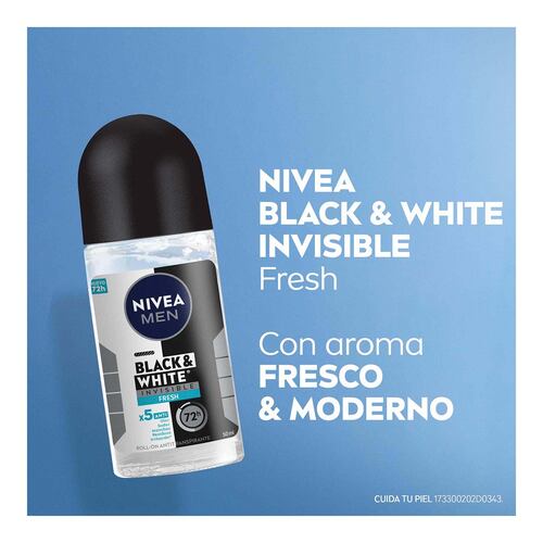 Desodorante Invisible para Hombre en Roll On 50ml Nivea