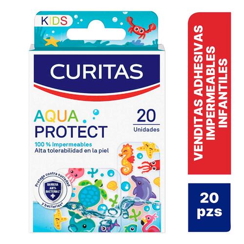 Curitas Aqua Protect para Niños con 20 Piezas