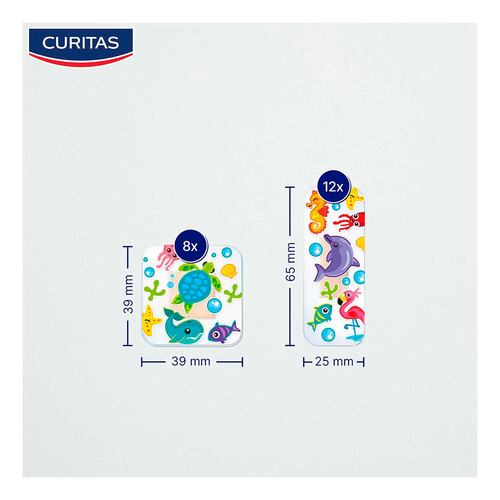 Curitas Aqua Protect para Niños con 20 Piezas