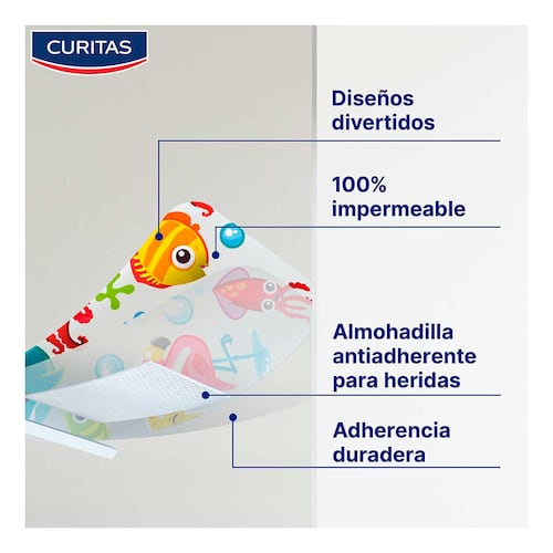 Curitas Aqua Protect para Niños con 20 Piezas