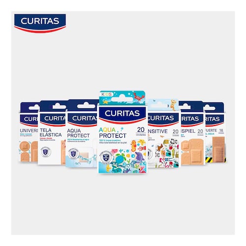 Curitas Aqua Protect para Niños con 20 Piezas