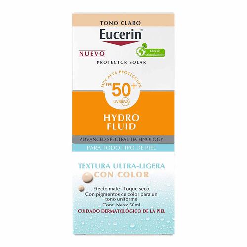 Eucerin Sun Hydrofluid Protector Solar Tono Claro Fps50+