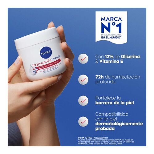Crema Corporal Reparación Intensiva con Glicerina y Vitamina E 400ml Nivea