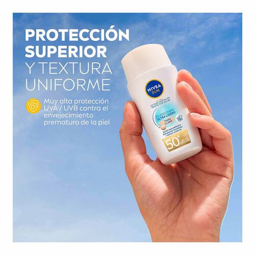 Protector Solar Fluido Tono Claro 40 ml Nivea