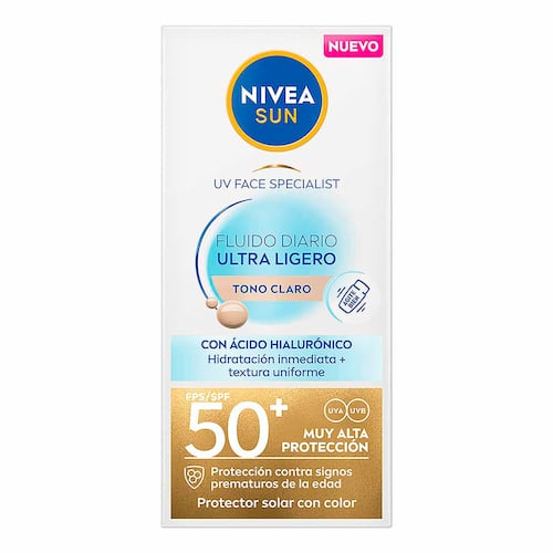 Protector Solar Fluido Tono Claro 40 ml Nivea