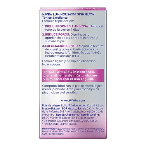 Tónico Facial Exfoliante Glow Instantáneo 100 ml Nivea