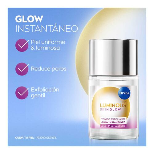 Tónico Facial Exfoliante Glow Instantáneo 100 ml Nivea