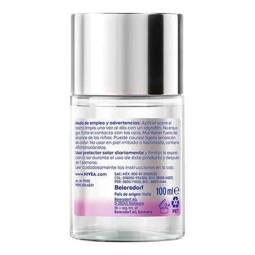 Tónico Facial Exfoliante Glow Instantáneo 100 ml Nivea