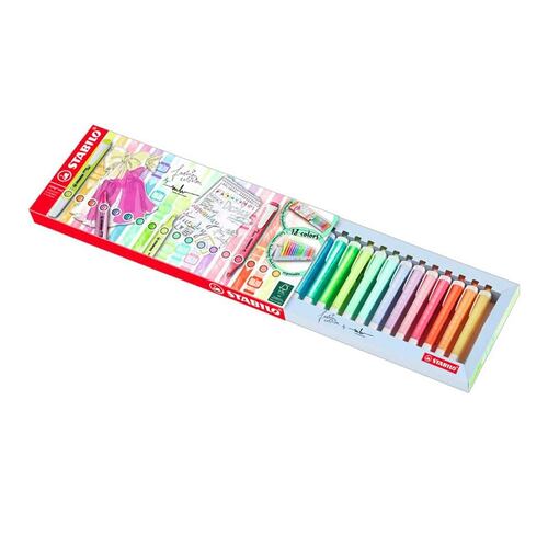 Estuche 18 Marcatextos Stabilo Swing Cool Multicolor