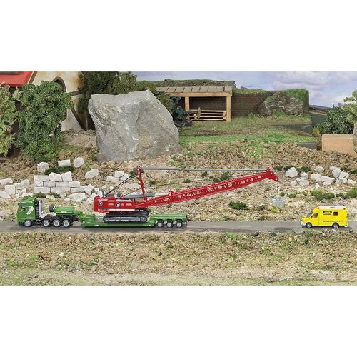 Vehículo Coleccionable Heavy Haulage Transporter with Cable Excavator & Wrecking Ball