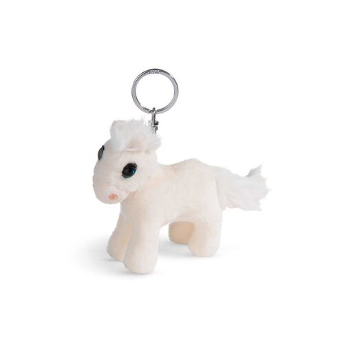 Llavero Caballo melocotón blanco 10 cm