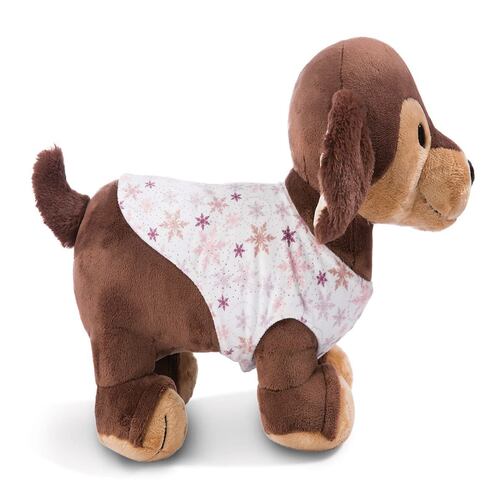 Peluche Perro Salchicha Skida con Traje de Nieve