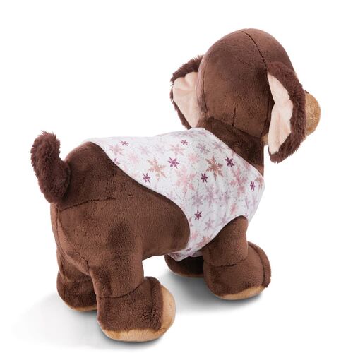 Peluche Perro Salchicha Skida con Traje de Nieve