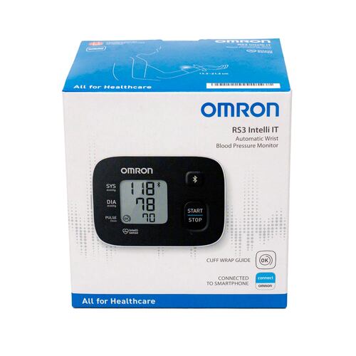 Monitor de Presión Arterial de Muñeca Omron