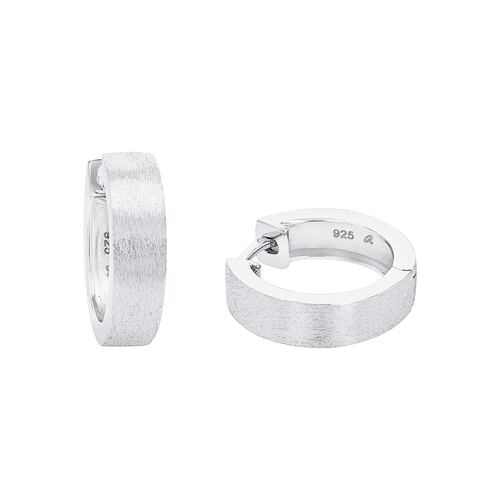 Pendientes Aros Rodiado Plata Ley You&Me