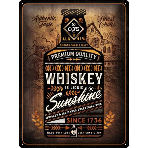 Cartel para Pared Botella Whisky 30X40