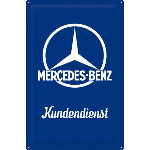 Cartel para Pared Mercedes Benz Kundendienst 40X60