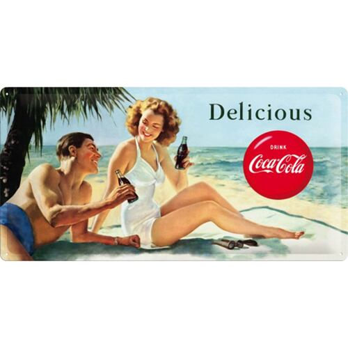 Cartel para Pared Coca-Cola Delicious 25 X 50