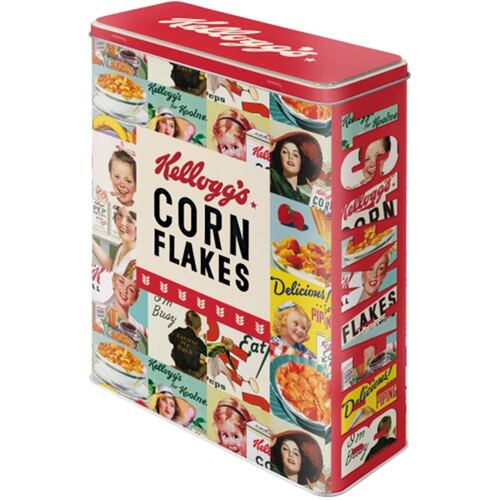 Caja de Metal Corn Flakes para guardar Alimento