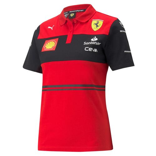 Playera Polo Ferrari Mujer Roja M