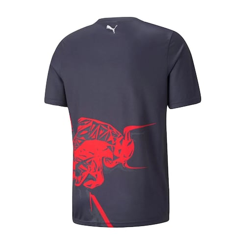 Playera Red Bull Checo Pérez color azul talla grande