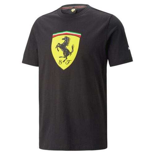 Playera Puma Ferrari Big Shield negro talla mediana