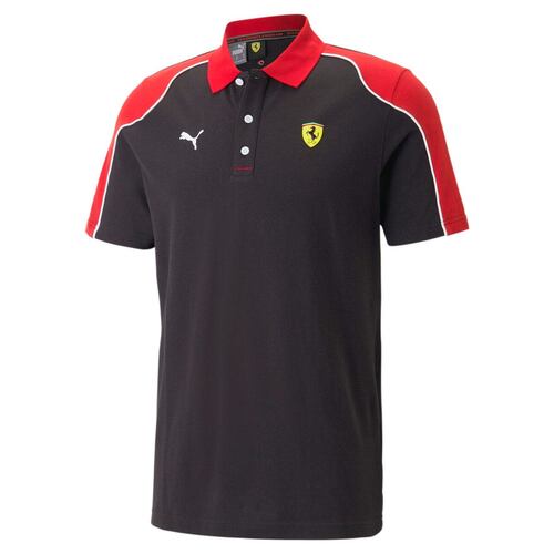 Playera Polo Puma Ferrari Race negro talla extra-grande