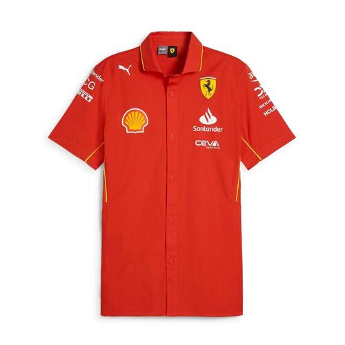 Camisa Ferrari Oficial Color Rojo para Hombre (Talla M)
