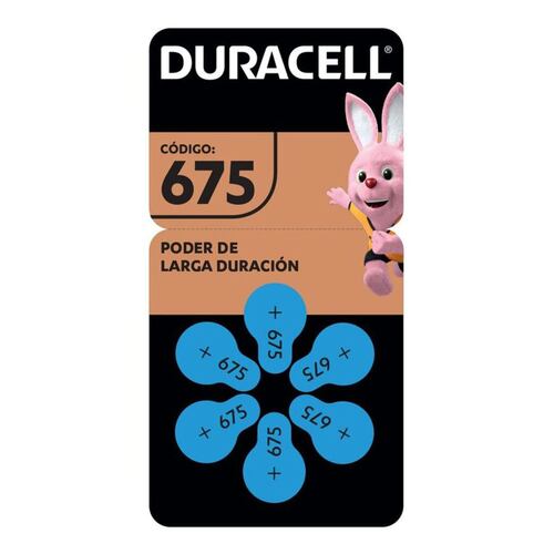 Pila Duracell Auditiva 675 C/6