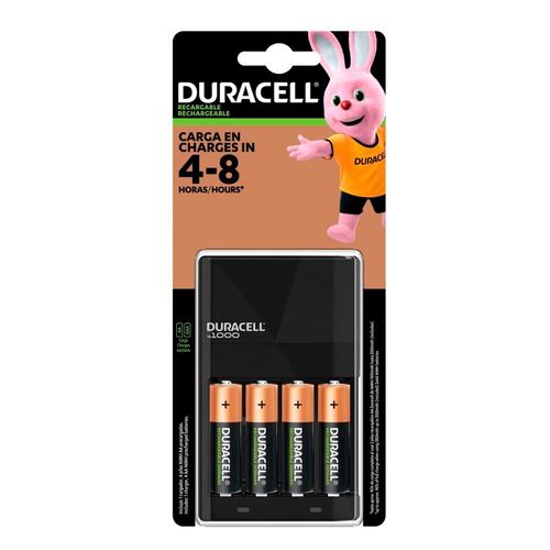 Bateria Recargable Duracell c/Cargador - AA 4pzs + 1 Cargador – iMports 77