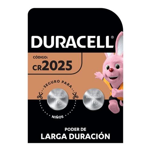 Pila Duracell 2025 C/2 Piezas Lithium