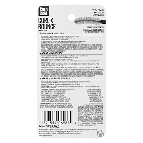 Máscara de Pestañas Colossal Curl Bounce Maybelline New York