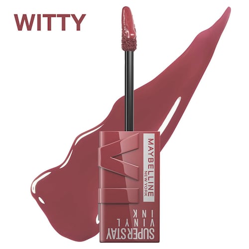 Labial Líquido Brillante, Maybelline Superstay Vinyl Ink Witty 40