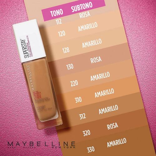 Base De Maquillaje Maybelline - Super Stay 24Hs Full Coverage Honey 320 X30  Ml