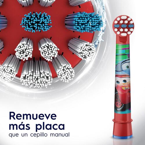 Cabezales de Repuestos Oral-B Para Cepillo Dental Eléctrico Disney Cars x 2  un