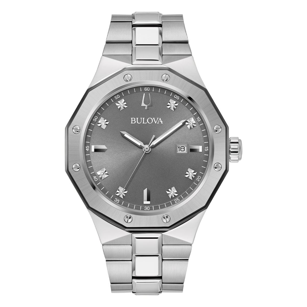 Reloj bulova con diamantes caballero hot sale