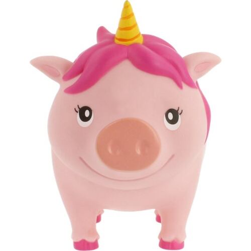 Alcancía Cerdito Unicornio Rosa
