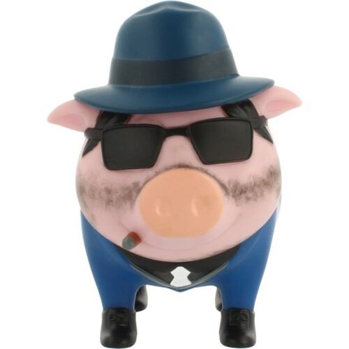Alcancía Cerdito Gángster