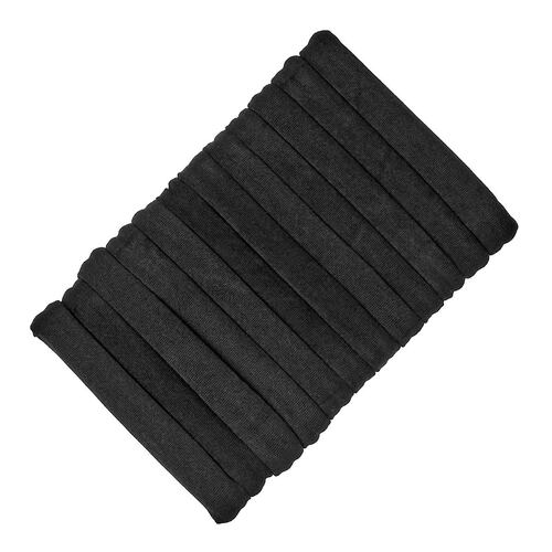 Ligas Negras Cabello Grueso 12pzas Scunci