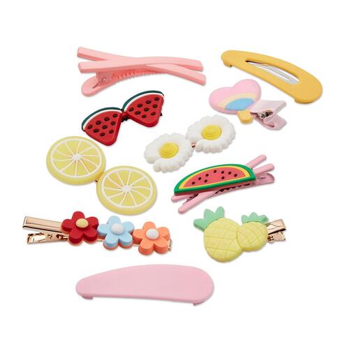 Clips Figuras Scunci Niñas 10 pzas