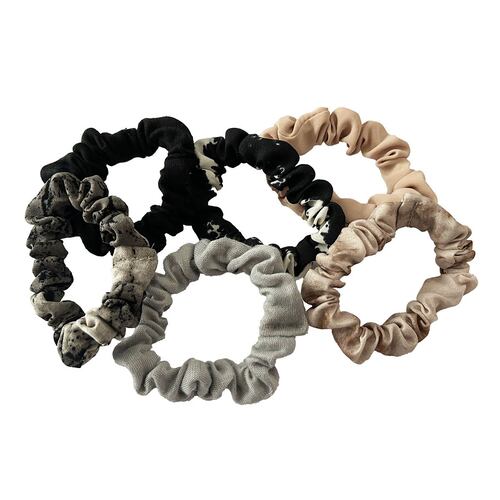 Scrunchies Animal Print Scunci 6 pzas