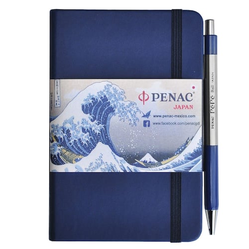 Kit bolígrafo Pepe + libreta azul Penac
