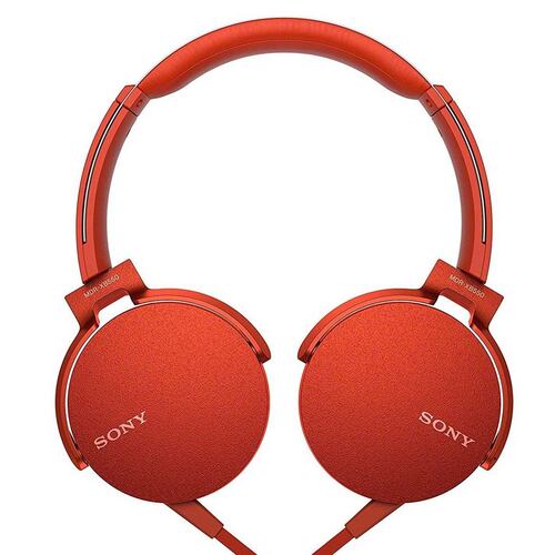 Audífonos Extra Basss MDRXB550A Rojo Sony