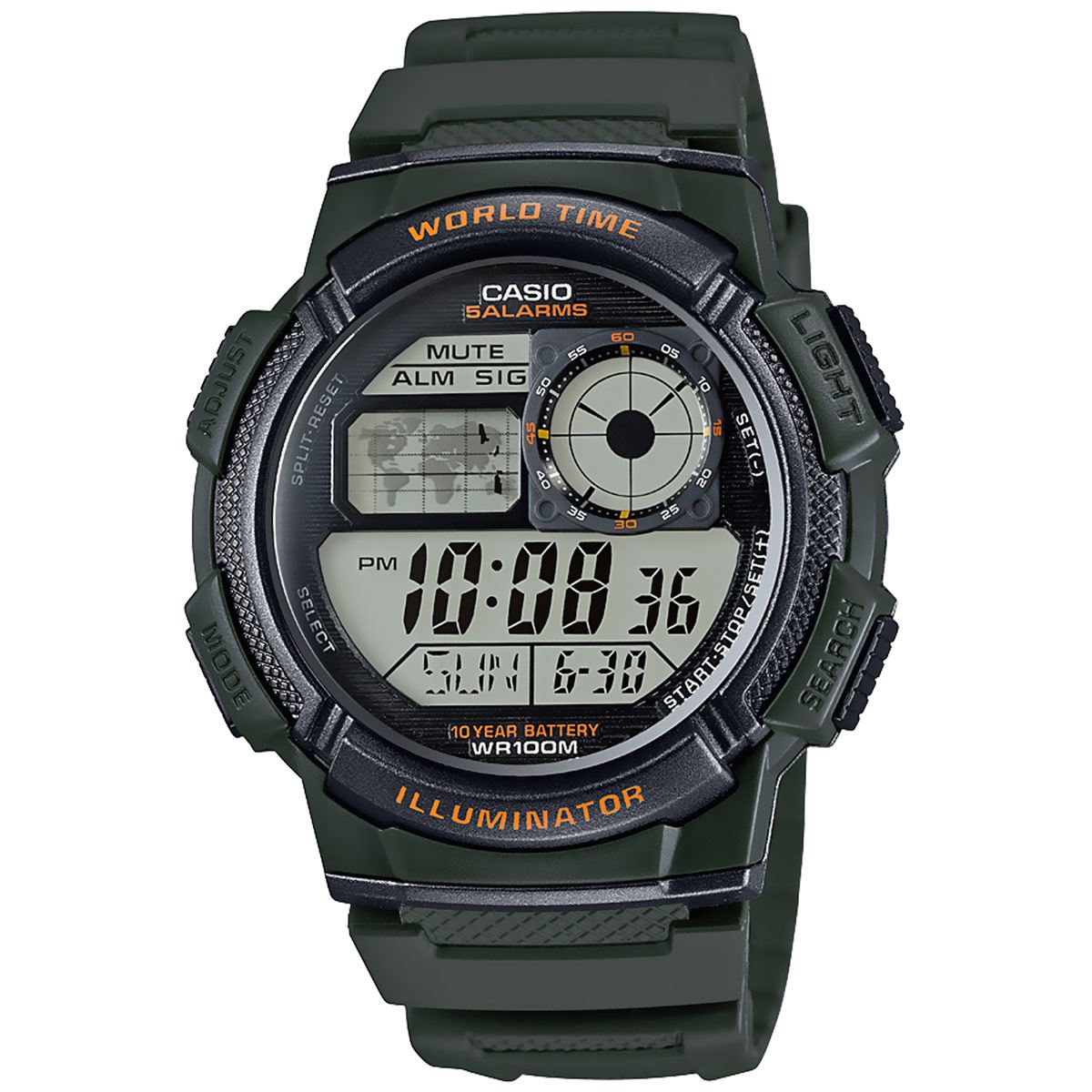 Reloj casio best sale negro sanborns