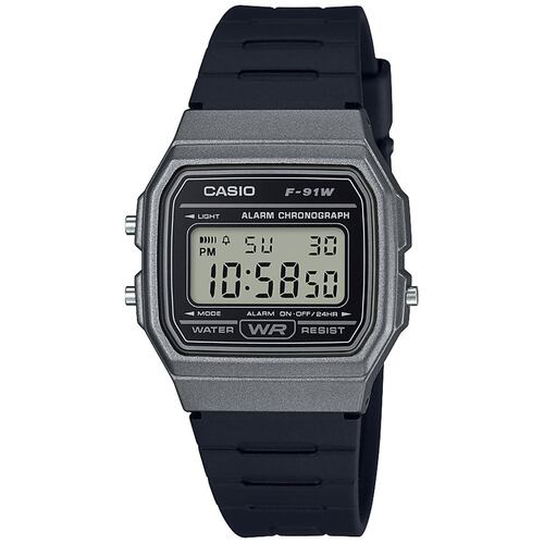 Reloj Casio Vintage F-91WM-1BCF Unisex Gris Para Caballero