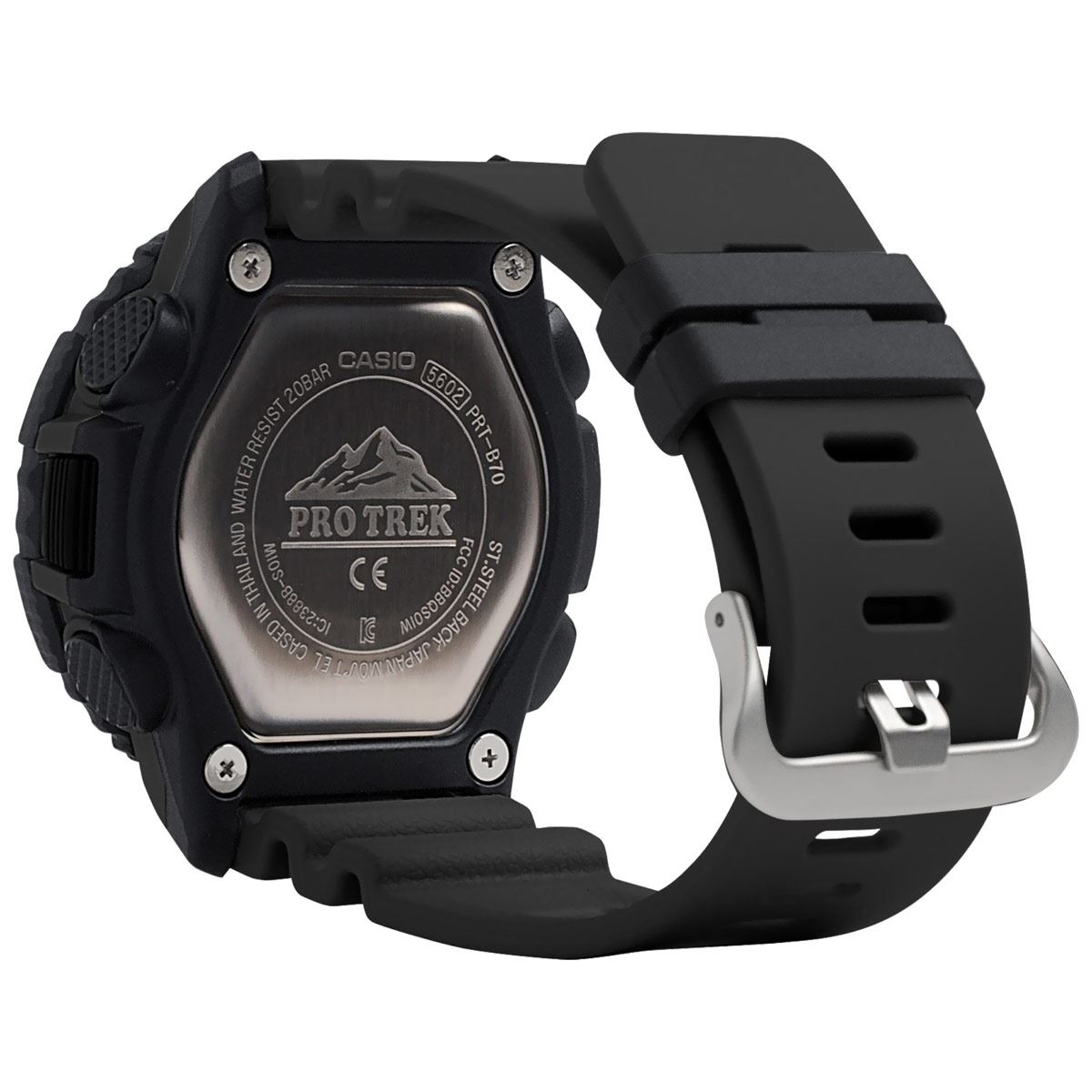 Reloj Casio Protrek PRT B70 1CR Caballero Color Negro